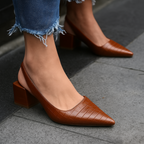 Harrow Alexis comfortable low cushioned orthopedic heels for women, featuring supportive design and stylish appearance.