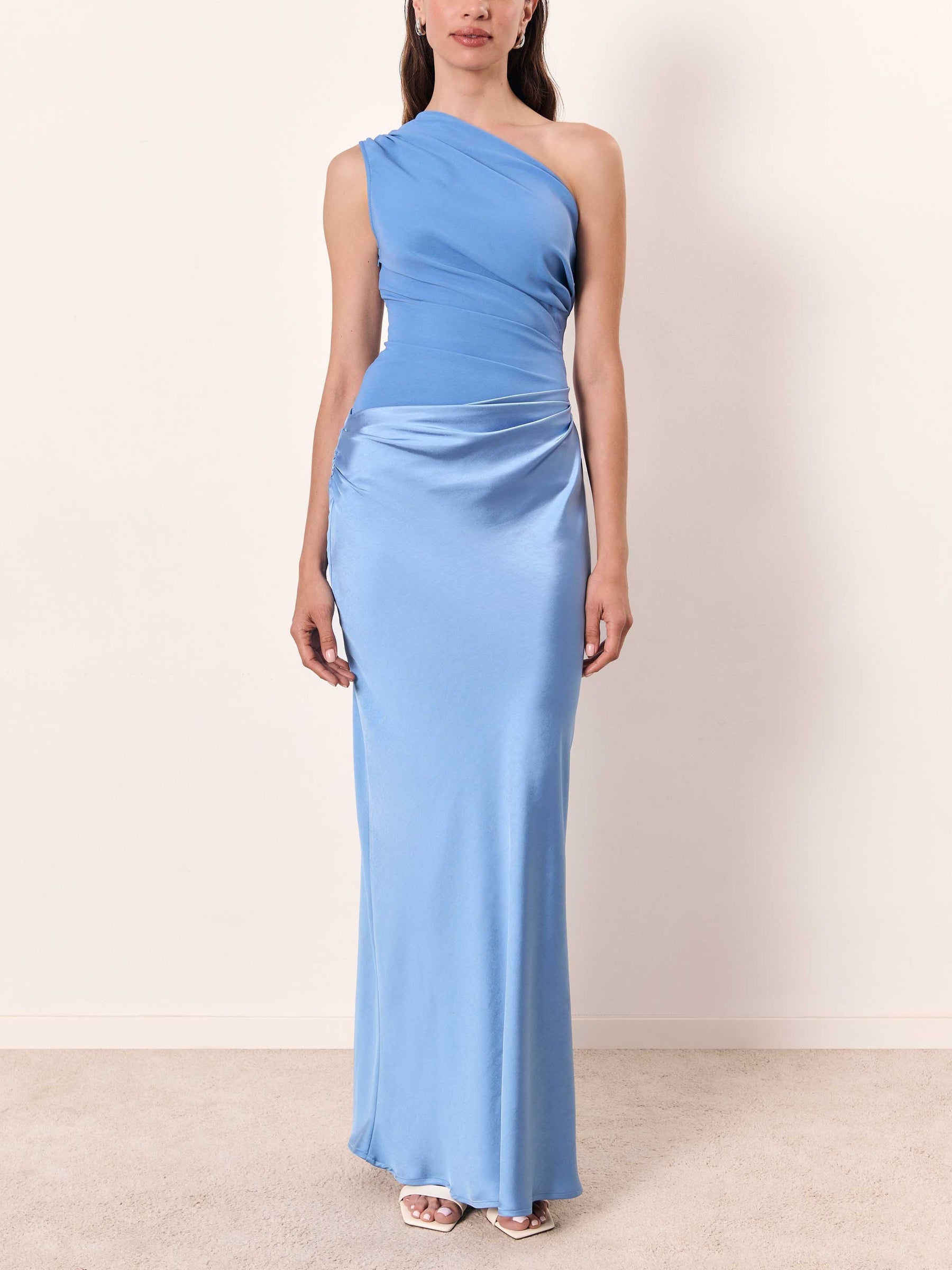 Harrow Anita floral maxi dress for wedding guests, featuring elegant summer design with vibrant floral patterns and flowing fabric.