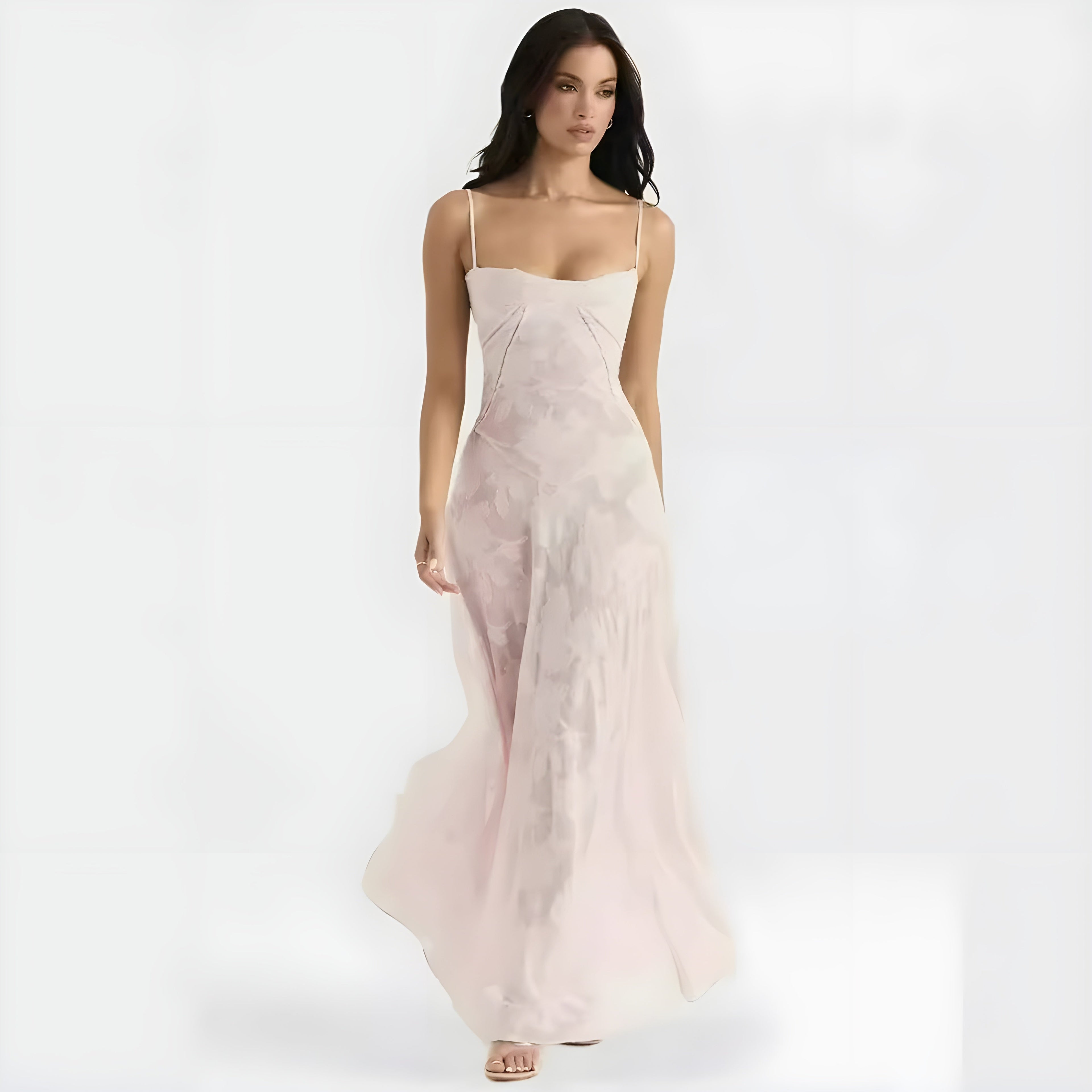 Agatha | Elegant Lace Wedding Guest Maxi Dress for Women