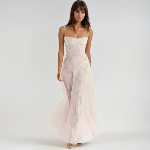 Agatha | Elegant Lace Wedding Guest Maxi Dress for Women