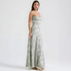 Agatha | Elegant Lace Wedding Guest Maxi Dress for Women
