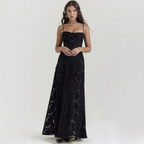 Agatha | Elegant Lace Wedding Guest Maxi Dress for Women