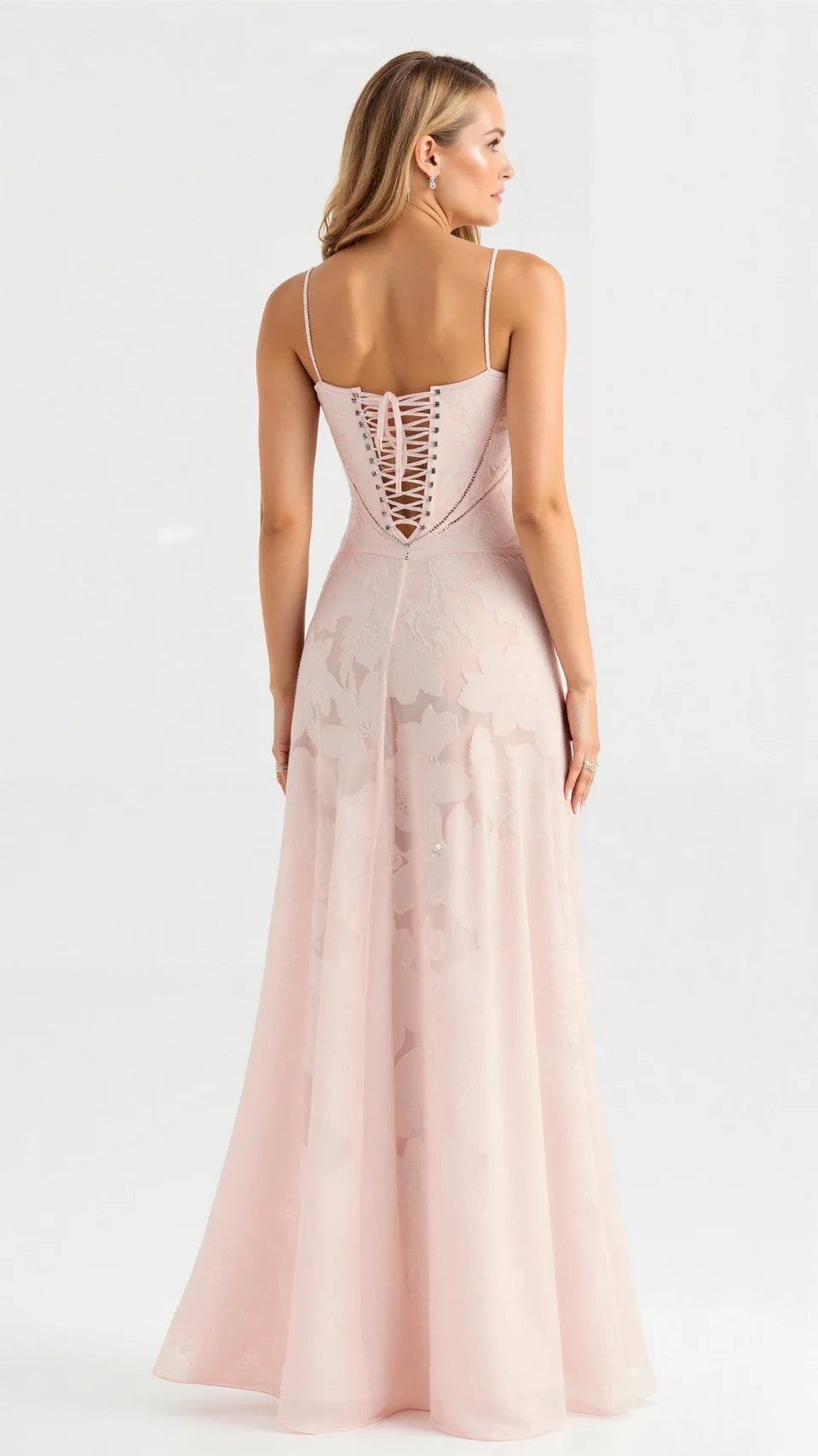 Agatha | Elegant Lace Wedding Guest Maxi Dress for Women