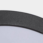 Modern Minimalist Outdoor Waterproof Round Aluminum Acrylic LED Flush Mount Ceiling Light Black