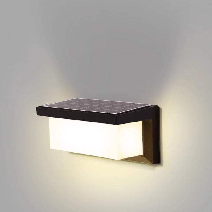 Modern Minimalist Aluminum LED Wall Sconce Waterproof Outdoor Patio Light Black White
