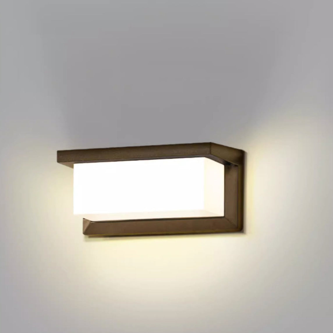 Modern Minimalist Aluminum LED Wall Sconce Waterproof Outdoor Patio Light Black White