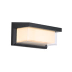 Modern Minimalist Aluminum LED Wall Sconce Waterproof Outdoor Patio Light Black White