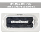 Non-Slip Bathtub Mat with 200 Suction Cups and Quick-Drain Holes for Safety and Comfort