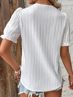 Harrow Bea casual summer blouse for women with elegant details and soft fabric, perfect for stylish warm-weather wear.