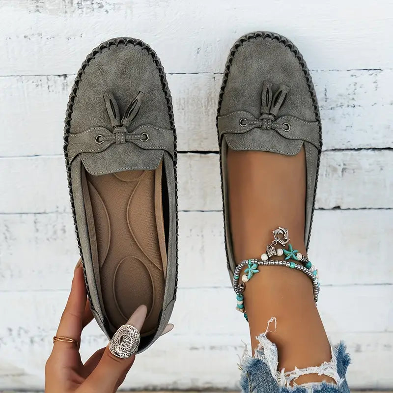 Harrow Becky slip-on flat loafers for women, soft and comfortable with a sleek design, perfect for casual or office wear.