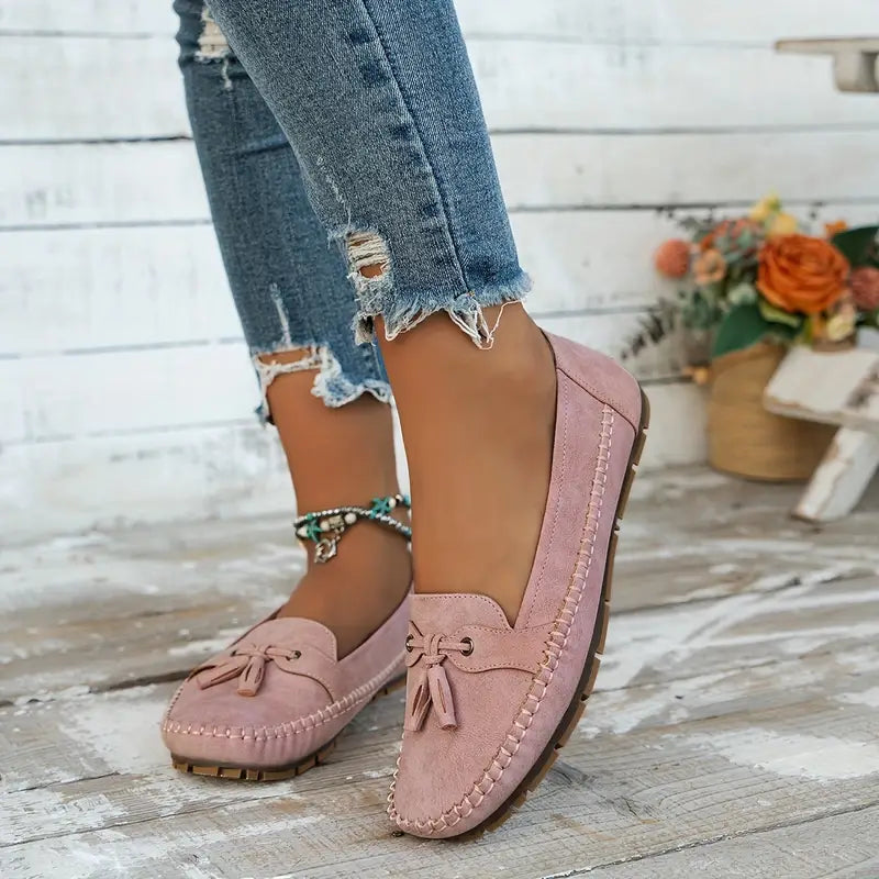 Harrow Becky slip-on flat loafers for women, soft and comfortable with a sleek design, ideal for casual and office wear.