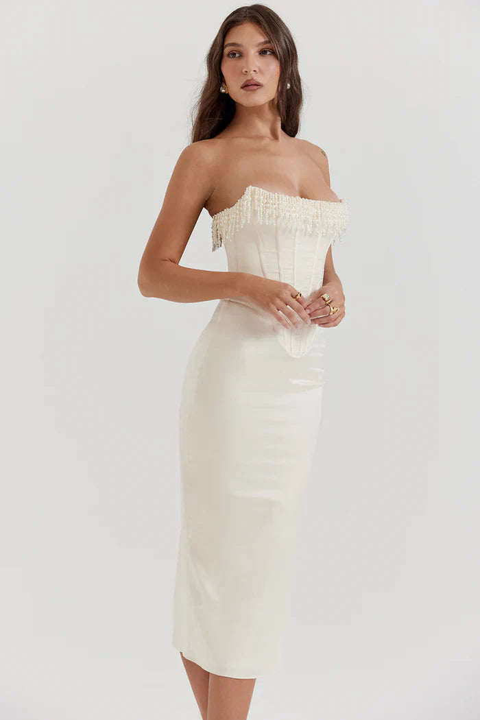 Aigerim | Dreamy Elegant Wedding Guest Maxi Dress for Women