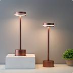 Solara Rechargeable Wireless Touch LED Table Lamp Aluminum Waterproof Portable