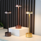 Solara Rechargeable Wireless Touch LED Table Lamp Aluminum Waterproof Portable