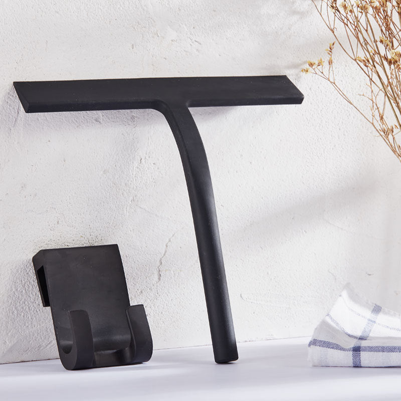 BlackOpium Water Squeegee Silicone Blade Rust-Free Handle for Shower Glass Mirrors