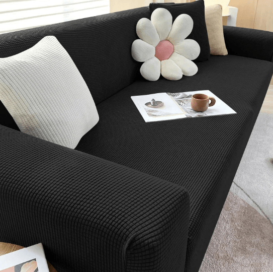 Sofa Cover Non-Slip Jacquard Fabric Machine Washable Protective Couch Wrap in Multiple Sizes and Colors