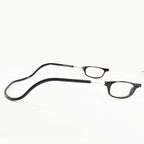 Magnetic Neck-Hanging Reading Glasses Unisex Adjustable Clear Polycarbonate Lenses