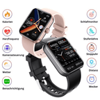 GlucoWatch Blood Glucose Meter Non-Invasive Painless Monitoring with Heart Rate, Blood Pressure, Sleep Tracker, Touchscreen