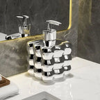Ceramic Soap Dispenser with Bubble Design for Bathroom or Kitchen Countertop