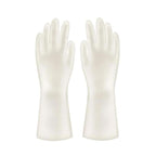 Unbreakable Nitrile Rubber Gloves 1 Pair White Food Safe Durable Non-Slip Multipurpose
