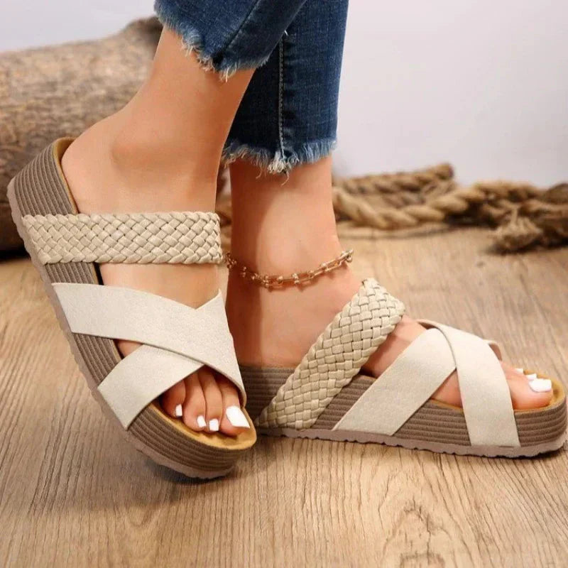 Harrow Carmen women's orthopedic cushioned sandals with supportive straps and comfortable footbed for everyday wear.