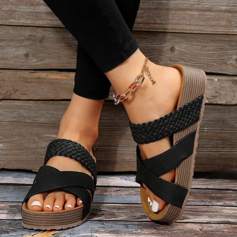Harrow Carmen women's orthopedic cushioned sandals with supportive straps and comfortable design for everyday wear.