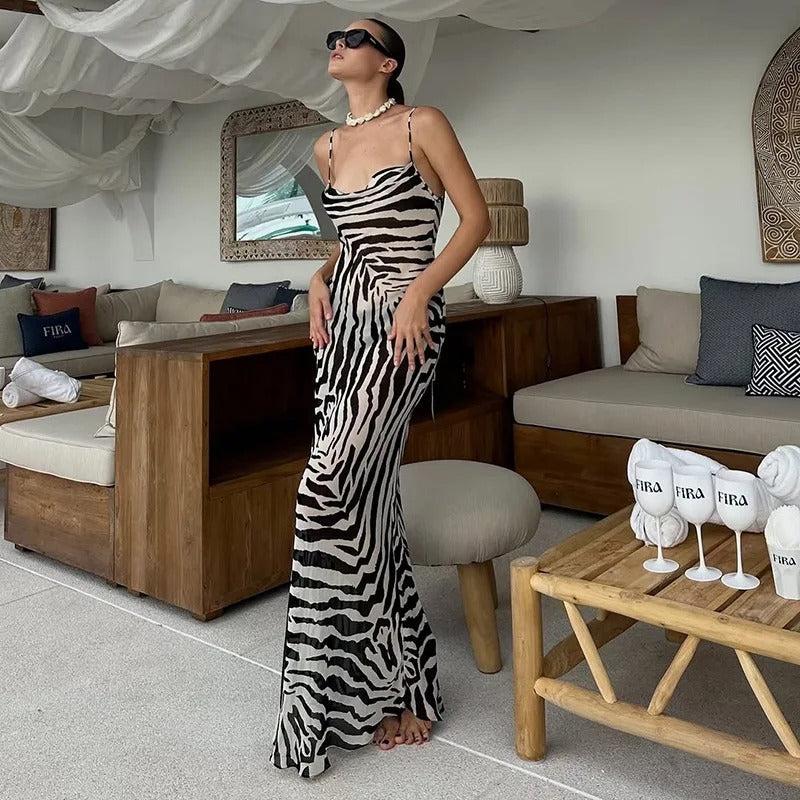 Akua | Elegant Cocktail Maxi Dress for Women