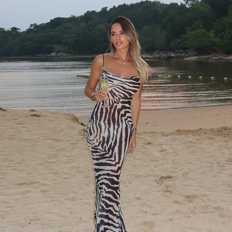 Akua | Elegant Cocktail Maxi Dress for Women