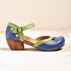 Harrow Charlotte women's orthopedic low heel flat sandals with supportive straps and cushioned footbed, ideal for comfortable summer wear.