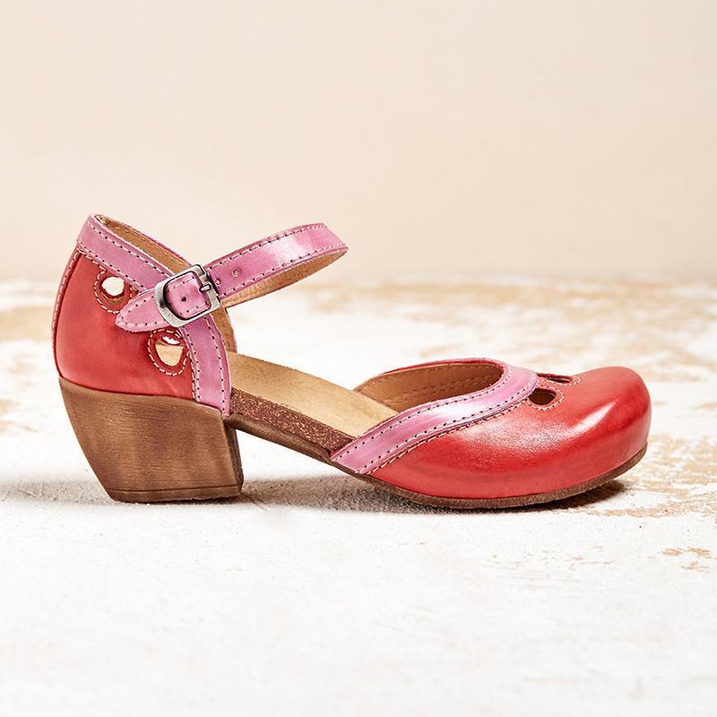 Harrow Charlotte women's orthopedic low heel sandals with supportive straps and cushioned insoles, ideal for comfortable everyday wear.