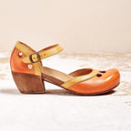 Harrow Charlotte women's orthopedic low heel sandals with cushioned insoles and adjustable straps for comfort and support.
