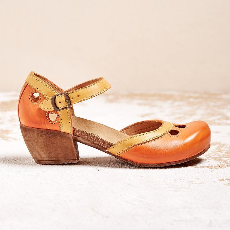 Harrow Charlotte women's orthopedic low heel sandals with cushioned insoles and adjustable straps for comfort and support.