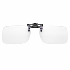 Polarized Clip-On Sunglasses Metal Vintage Square Frame UV400 Lens Glare Protection