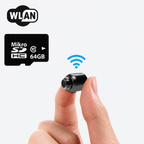 Ultracompact Wi-Fi Surveillance Camera 1080p Full HD Night Vision Wide-Angle 120° with 2-Way Audio