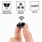 Ultracompact Wi-Fi Surveillance Camera 1080p Full HD Night Vision Wide-Angle 120° with 2-Way Audio