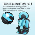 Wearable Child Protection Car Cushion Seat Breathable Adjustable Strap 0-12 Years