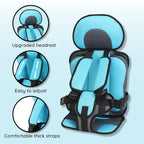 Wearable Child Protection Car Cushion Seat Breathable Adjustable Strap 0-12 Years