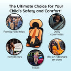 Wearable Child Protection Car Cushion Seat Breathable Adjustable Strap 0-12 Years
