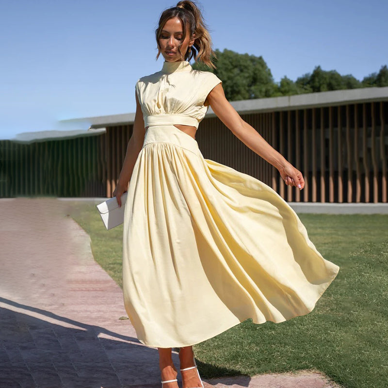 Chloé elegant maxi dress for women by Harrow, featuring a flowing silhouette and sophisticated design for special occasions.