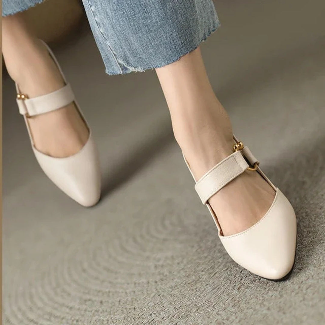 Harrow Christina low block heel court shoes for women, stylish black footwear with a sleek design and comfortable fit.