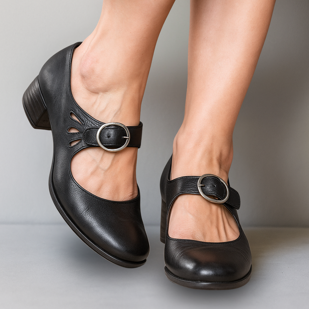 Harrow Colleen women's orthopedic vegan leather sandals with supportive straps and cushioned soles for comfortable wear.