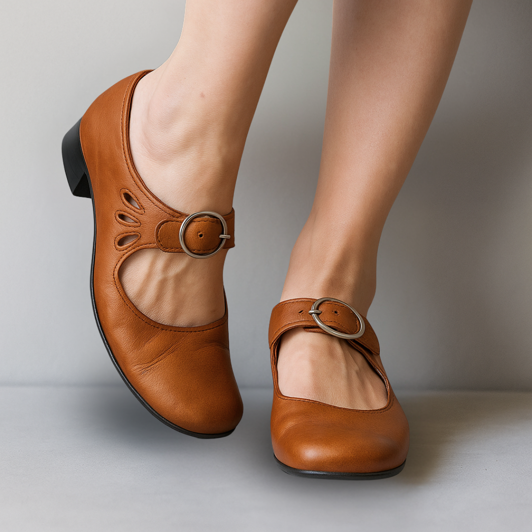 Harrow Colleen orthopedic vegan leather sandals for women with supportive design and stylish, open-toe style.