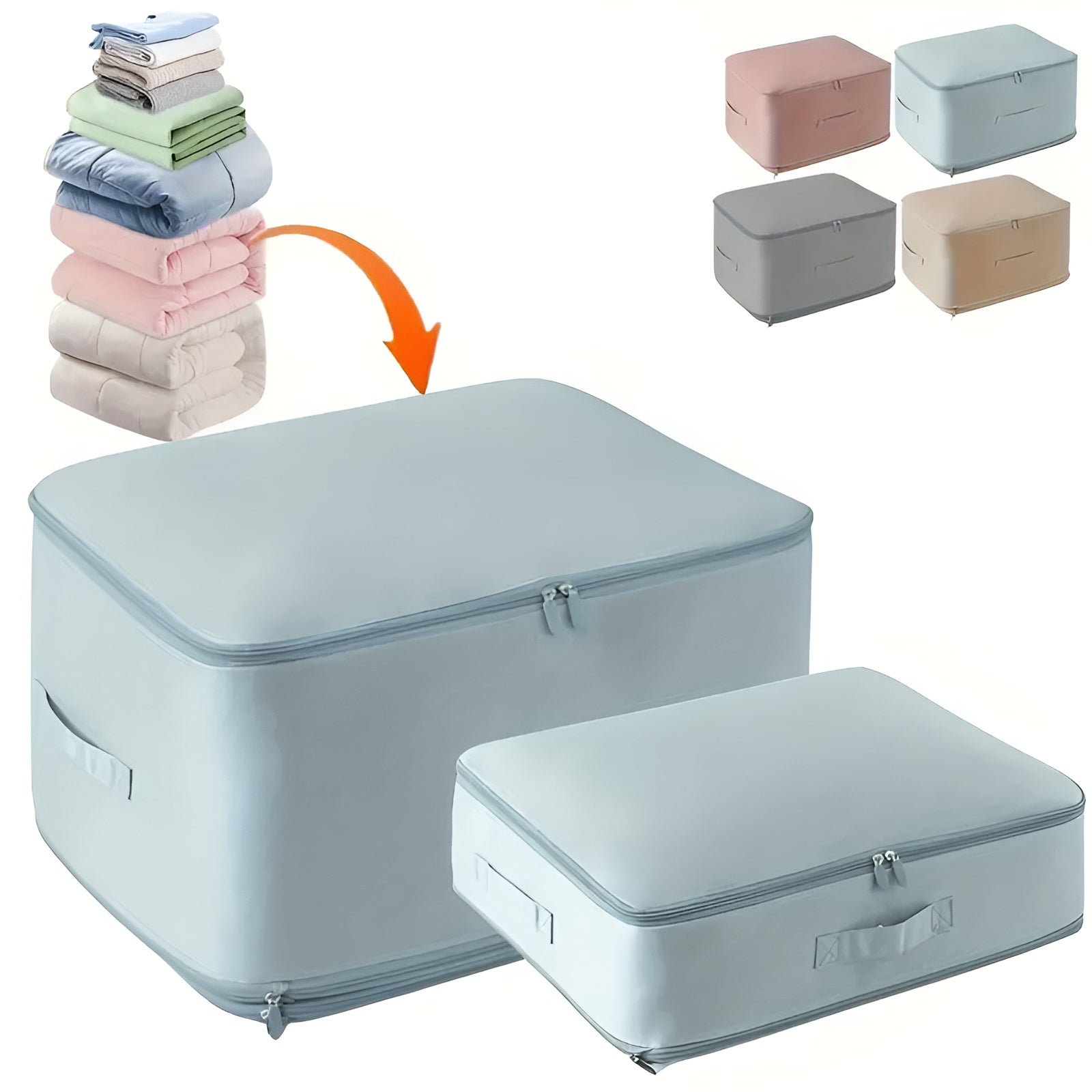 Compression Vacuum Storage Bags Airtight Reusable Space-Saving Roll-Up Bags for Clothes Bedding and Travel