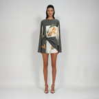 Alexa | Elegant Floral Cocktail Mini Dress for Women