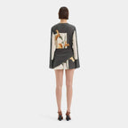 Alexa | Elegant Floral Cocktail Mini Dress for Women