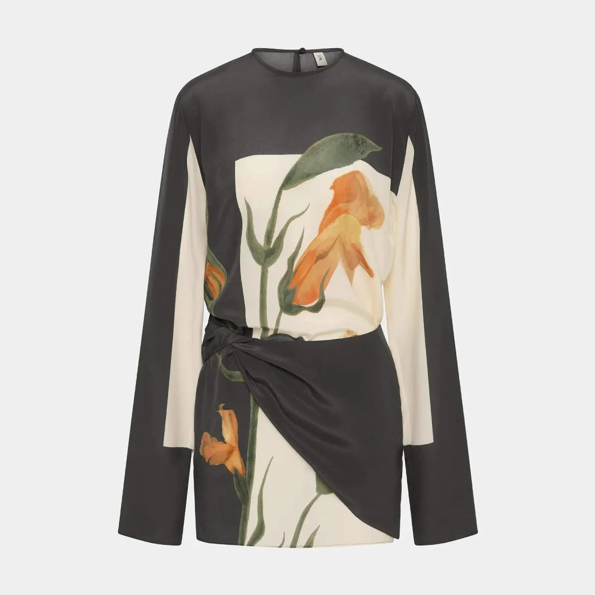 Alexa | Elegant Floral Cocktail Mini Dress for Women