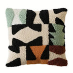 Contemporary Embroidered Sofa Cushion Covers Soft Microfiber Blend Loop Velvet Design