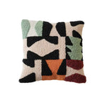 Contemporary Embroidered Sofa Cushion Covers Soft Microfiber Blend Loop Velvet Design