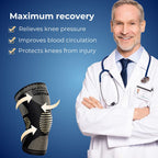 CopperFlex Knee Compression Sleeve Copper-Infused Fabric Pain Relief Support Mobility