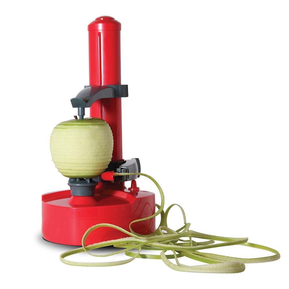 Automatic Electric Fruit and Vegetable Peeler with Adjustable Spikes and Non-Slip Base for Even Peeling